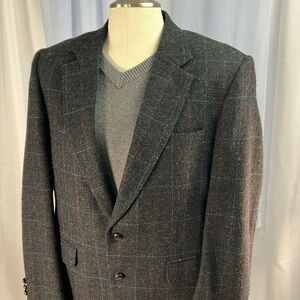 Austin Manor Wool window pane sports coat gray 41